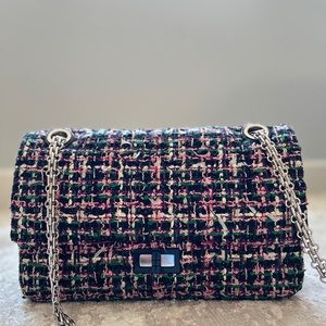 NEW Chanel medium 2.55 Tweed 2019P